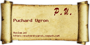 Puchard Ugron névjegykártya